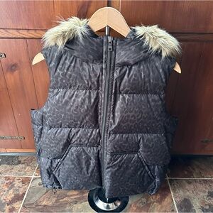 Coach Ocelot Puffer Vest NWT Sz L